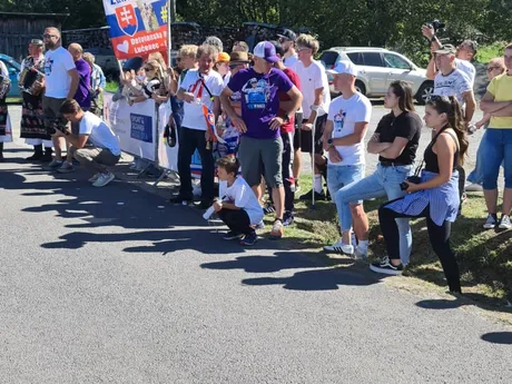 Detvianska Huta - rodná obec Lukáša Kubiša počas 3. etapy Okolo Slovenska.
