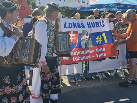 Detvianska Huta - rodná obec Lukáša Kubiša počas 3. etapy Okolo Slovenska.