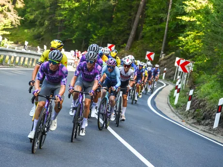 Cyklisti počas 3. etapy na Okolo Slovenska 2025. 