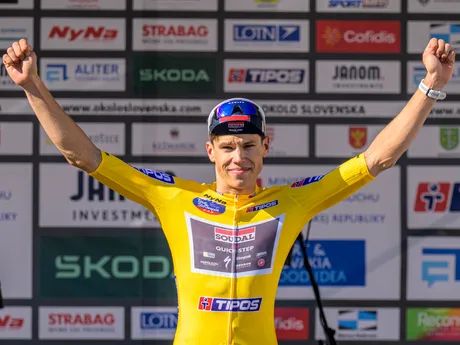 Paul Magnier oslavuje víťazstvo v 2. etape 2025