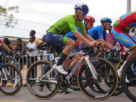 Slovinec Primož Roglič počas individuálnych pretekov mužov na MS v cestnej cyklistike v Kigali.