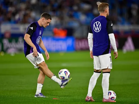 Florian Wirtz pred zápasom Slovensko - Nemecko v kvalifikácii MS vo futbale 2026. 