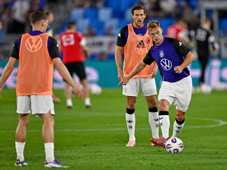 
Joshua Kimmich pred zápasom Slovensko - Nemecko v kvalifikácii MS vo futbale 2026. 