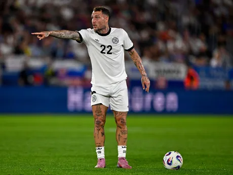 David Raum v zápase  Slovensko - Nemecko (Kvalifikácia MS 2026)