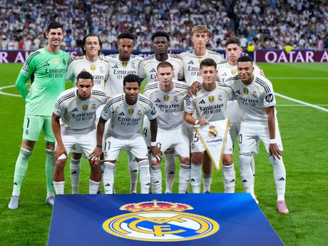 Futbalisti Realu Madrid počas zápasu 1. kola ligovej fázy Ligy majstrov Real Madrid - Olympique Marseille. 