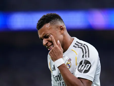 Kylian Mbappe počas zápasu 1. kola ligovej fázy Ligy majstrov Real Madrid - Olympique Marseille. 