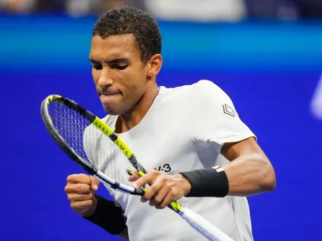 Felix Auger-Aliassime počas semifinále na US Open 2025.