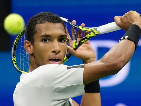 Felix Auger-Aliassime počas semifinále na US Open 2025.