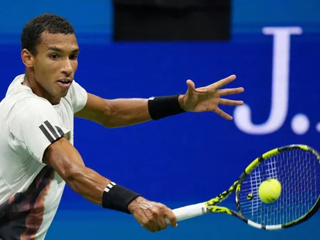 Felix Auger-Aliassime počas semifinále na US Open 2025.