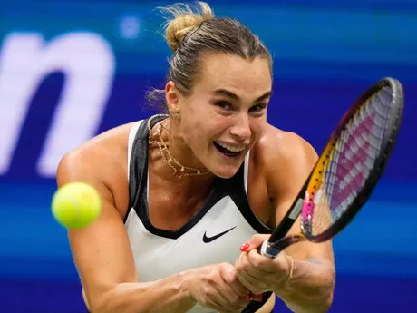 Bieloruská tenistka Aryna Sabalenková počas finále US Open 2025. 