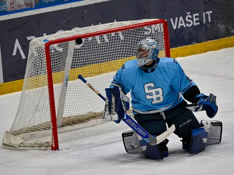 Patrik Andrisík (Slovan) počas zápasu 13. kola hokejovej Tipsport ligy HC Slovan Bratislava - HK Spišská Nová Ves.
