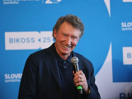 Wayne Gretzky počas prvej návštevy na Slovensku. 