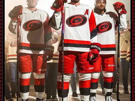 Nové dresy Caroliny Hurricanes. 