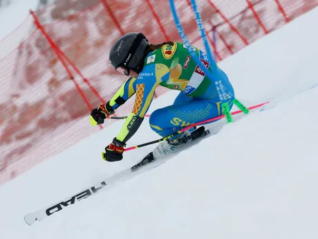 Sara Hectorová počas obrovského slalomu žien v rakúskom Söldene. 