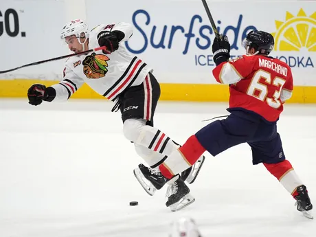 Artyom Levshunov a Brad Marchand