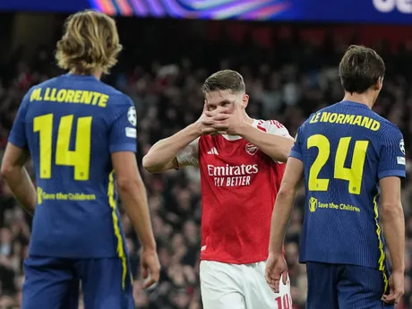 Viktor Gyoekeres počas zápasu 3. kola Ligy majstrov Arsenal - Atlético Madrid. 