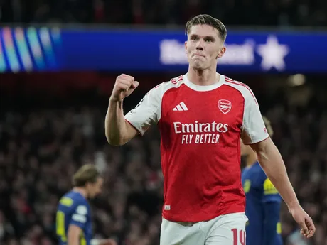 Viktor Gyoekeres počas zápasu 3. kola Ligy majstrov Arsenal - Atlético Madrid. 