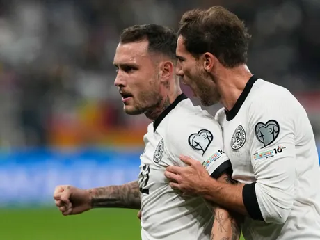 David Raum počas zápasu Nemecko - Luxembursko.