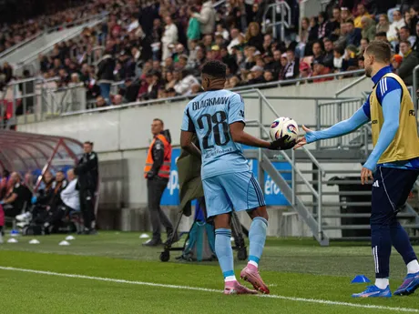 Fotka z derby FC Spartak Trnava - ŠK Slovan Bratislava.
