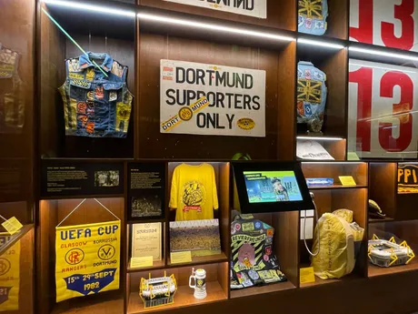 Súčasťou návštevy štadióna je aj možnosť vstúpiť do Borussea, teda klubového múzea.