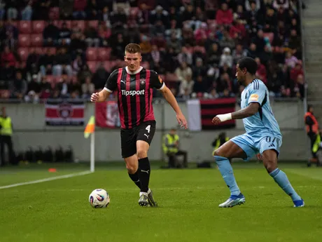 Fotka z derby FC Spartak Trnava - ŠK Slovan Bratislava.