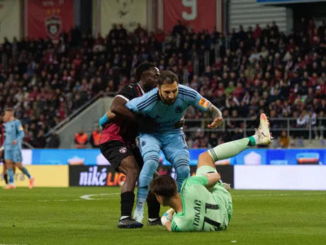 Fotka z derby FC Spartak Trnava - ŠK Slovan Bratislava.