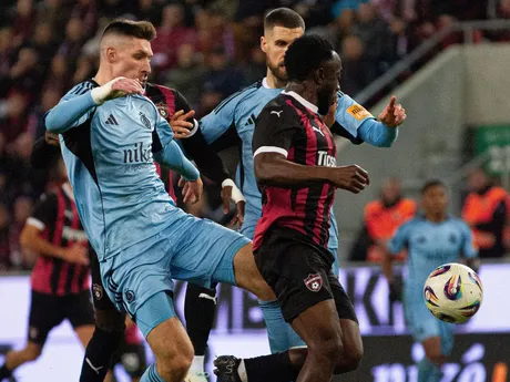 Fotka z derby FC Spartak Trnava - ŠK Slovan Bratislava.