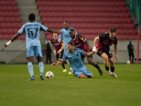 Fotka z derby FC Spartak Trnava - ŠK Slovan Bratislava.
