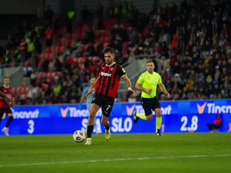 Fotka z derby FC Spartak Trnava - ŠK Slovan Bratislava.