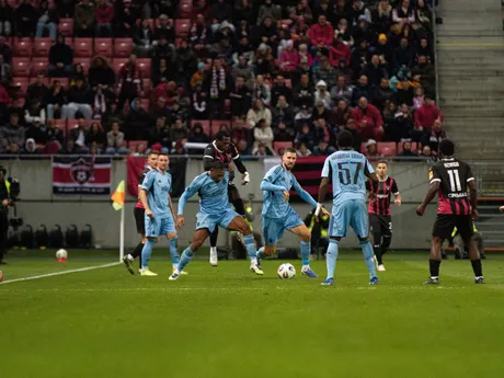 Fotka z derby FC Spartak Trnava - ŠK Slovan Bratislava.