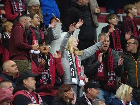 Fotka z derby FC Spartak Trnava - ŠK Slovan Bratislava.