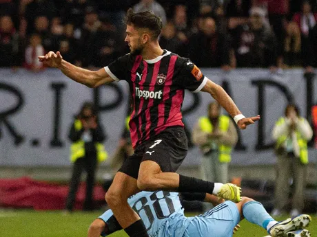 Fotka z derby FC Spartak Trnava - ŠK Slovan Bratislava.