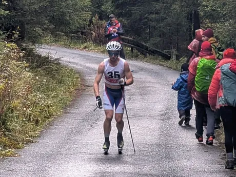 Peter Hinds na pretekoch Slovenského pohára. 