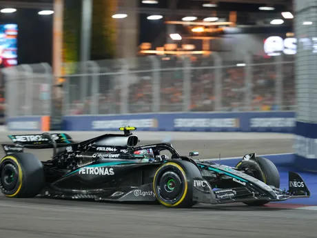 Andrea Kimi Antonelli počas Veľkej ceny Singapuru 2025.