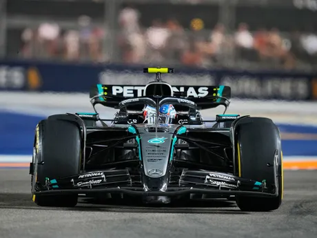 Andrea Kimi Antonelli počas Veľkej ceny Singapuru 2025.