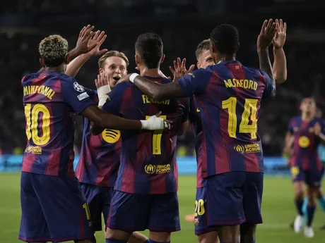 Ferran Torres počas zápasu FC Barcelona - Paríž St. Germain v Lige majstrov. 