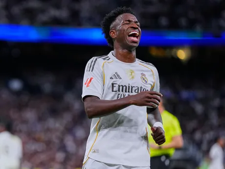 Vinicius Junior počas El Clásica na Santiago Bernabeu v Madride.