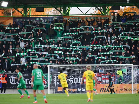 Na snímke fanúšikovia Prešova v zápase 13. kola futbalovej Niké ligy medzi FC Tatran Prešov - MŠK Žilina.