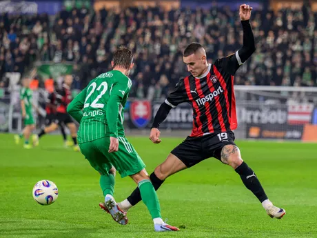 Zľava Daniels Balodis (Prešov), Timotej Kudlička (Trnava)