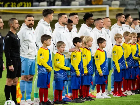 Na snímke futbalisti ŠK Slovan Bratislava pred zápasom 3. kola ligovej fázy Konferenčnej ligy KuPS Kuopio - ŠK Slovan Bratislava.