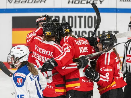 Gólová radosť nemeckých hokejistiek 