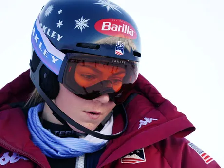 Mikaela Shiffrinová počas slalomu žien v rakúskom Gurgli. 