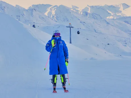 Nina O Brienová počas slalomu žien v rakúskom Gurgli. 