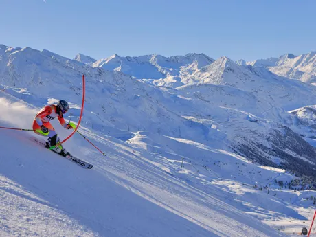 Wendy Holdenerová počas slalomu žien v rakúskom Gurgli. 