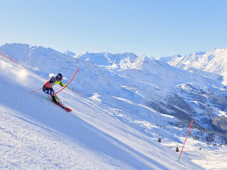 Mikaela Shiffrinová počas slalomu žien v rakúskom Gurgli. 