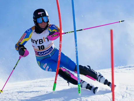 Sara Hectorová počas slalomu žien v rakúskom Gurgli.