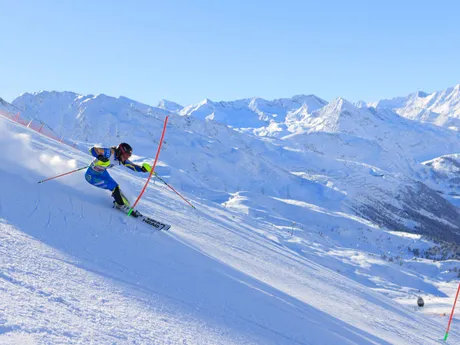 Anna Swennová Larssonová počas slalomu žien v rakúskom Gurgli. 