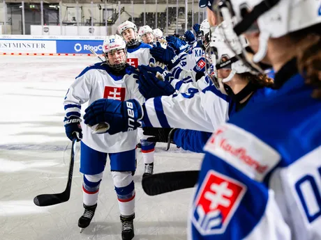 Slovenské hokejistky počas Nemeckého pohára 2025.