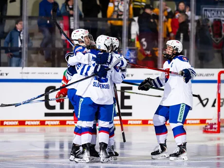 Slovenské hokejistky počas Nemeckého pohára 2025.