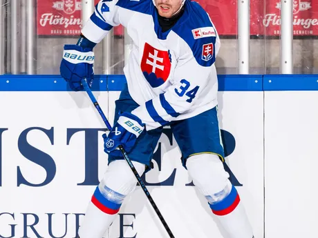 Peter Cehlárik v zápase Slovensko - Rakúsko